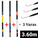 Kit 3 Varas Telescópicas Lisa / 3,60M - 40% Carbono