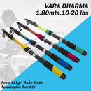 KIT 3 Varas De Pesca 60-120lbs Completa Com Molinete