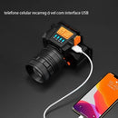 Lanterna De Cabeca Led Com Recarregável USB