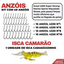 Super Kit 3 Varas + 3 Molinetes com Caixa Completa GRÁTIS